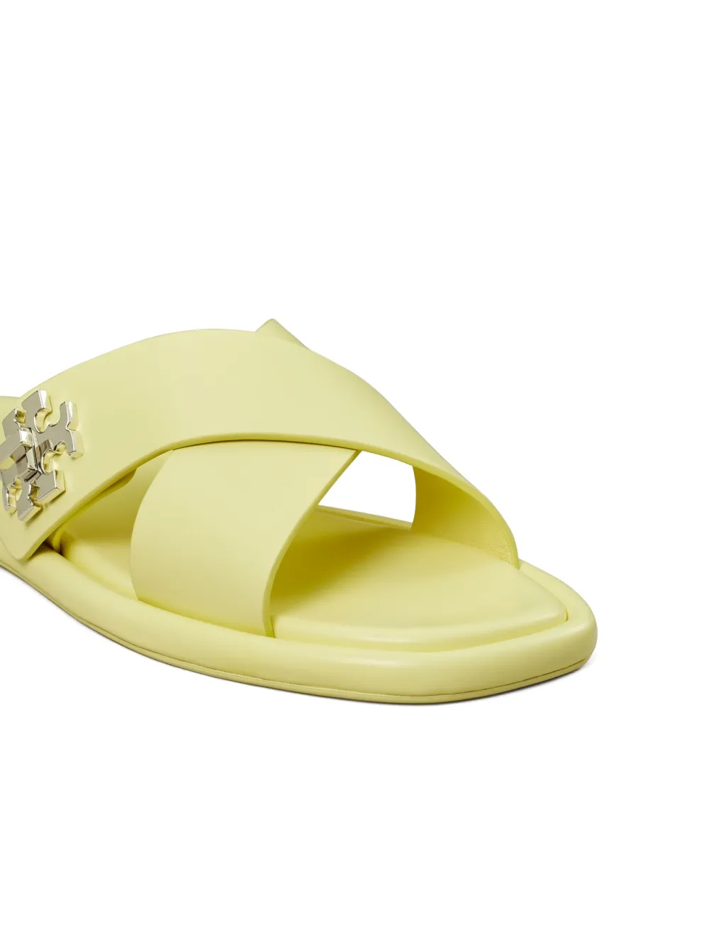 Tory Burch leather slides Yellow