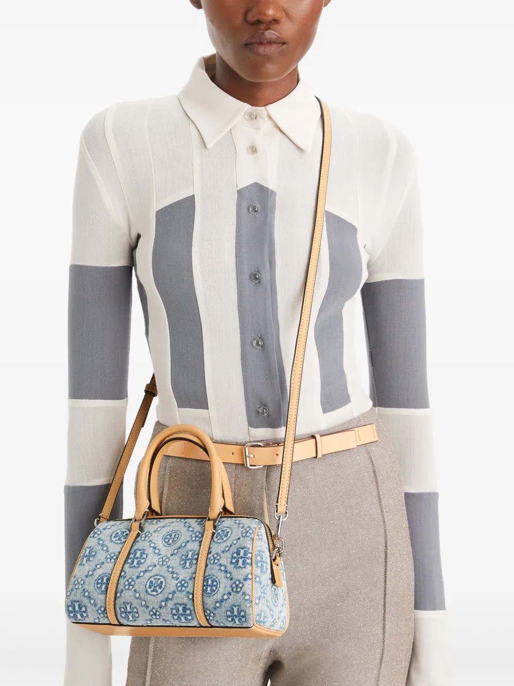 Tory Burch mini T Monogram tote bag | Image 2