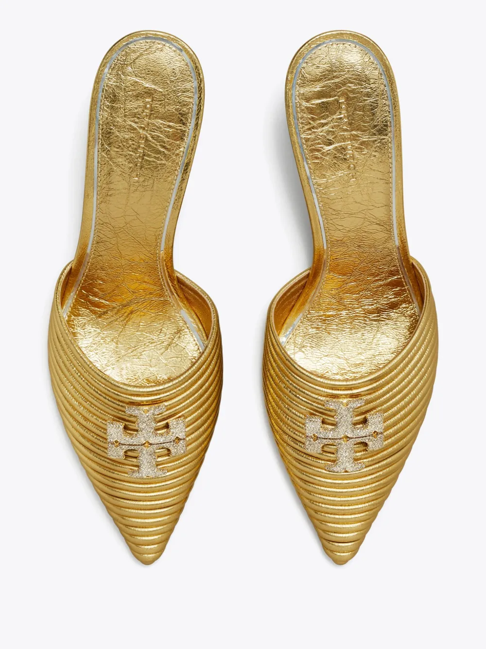 Tory Burch 65mm Eleanor Bombe Mules In Gold