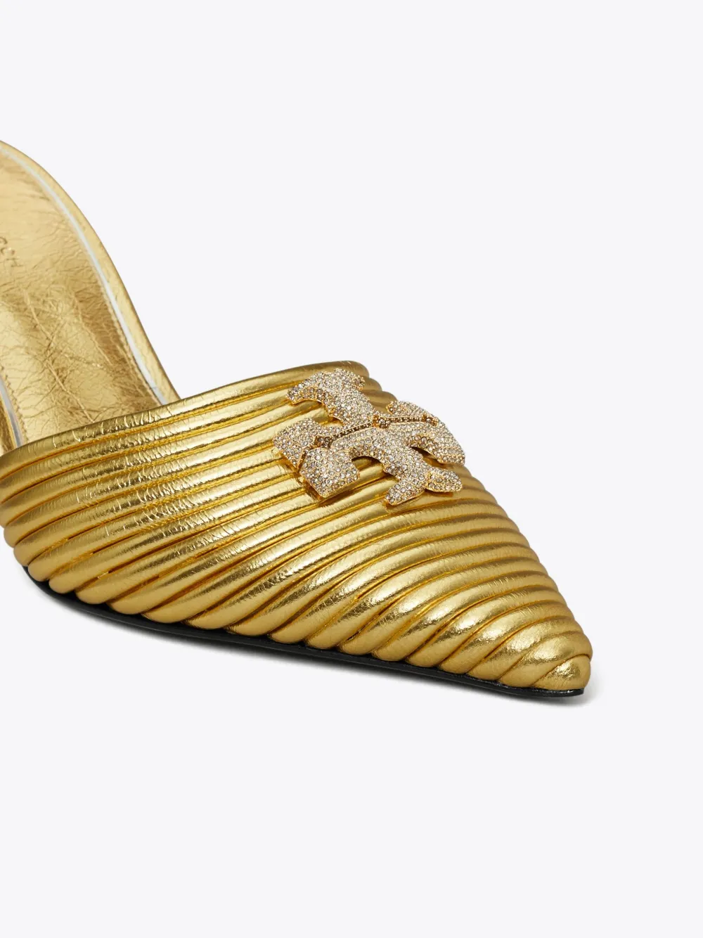 Tory Burch 65mm Eleanor Bombe Mules In Gold