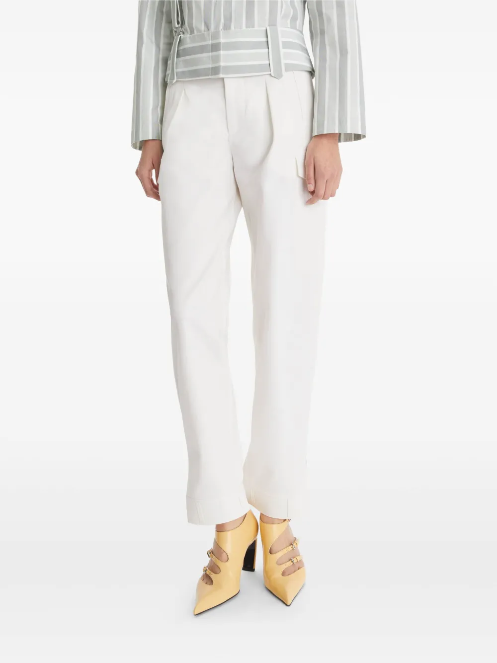 Tory Burch Straight broek Wit