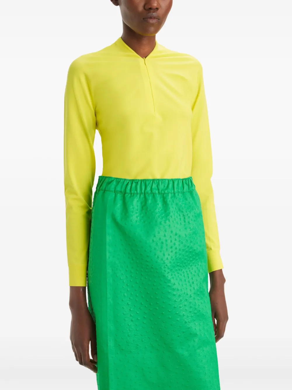 Tory Burch Trui met rits Groen