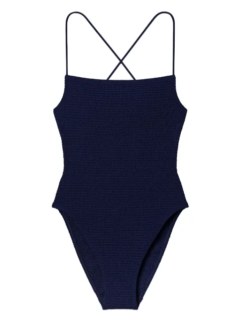 Tory Burch traje de baño fruncido