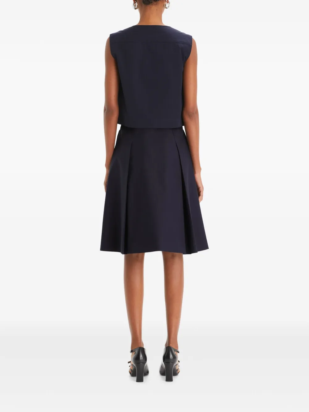 Tory Burch geplooide rok Blauw