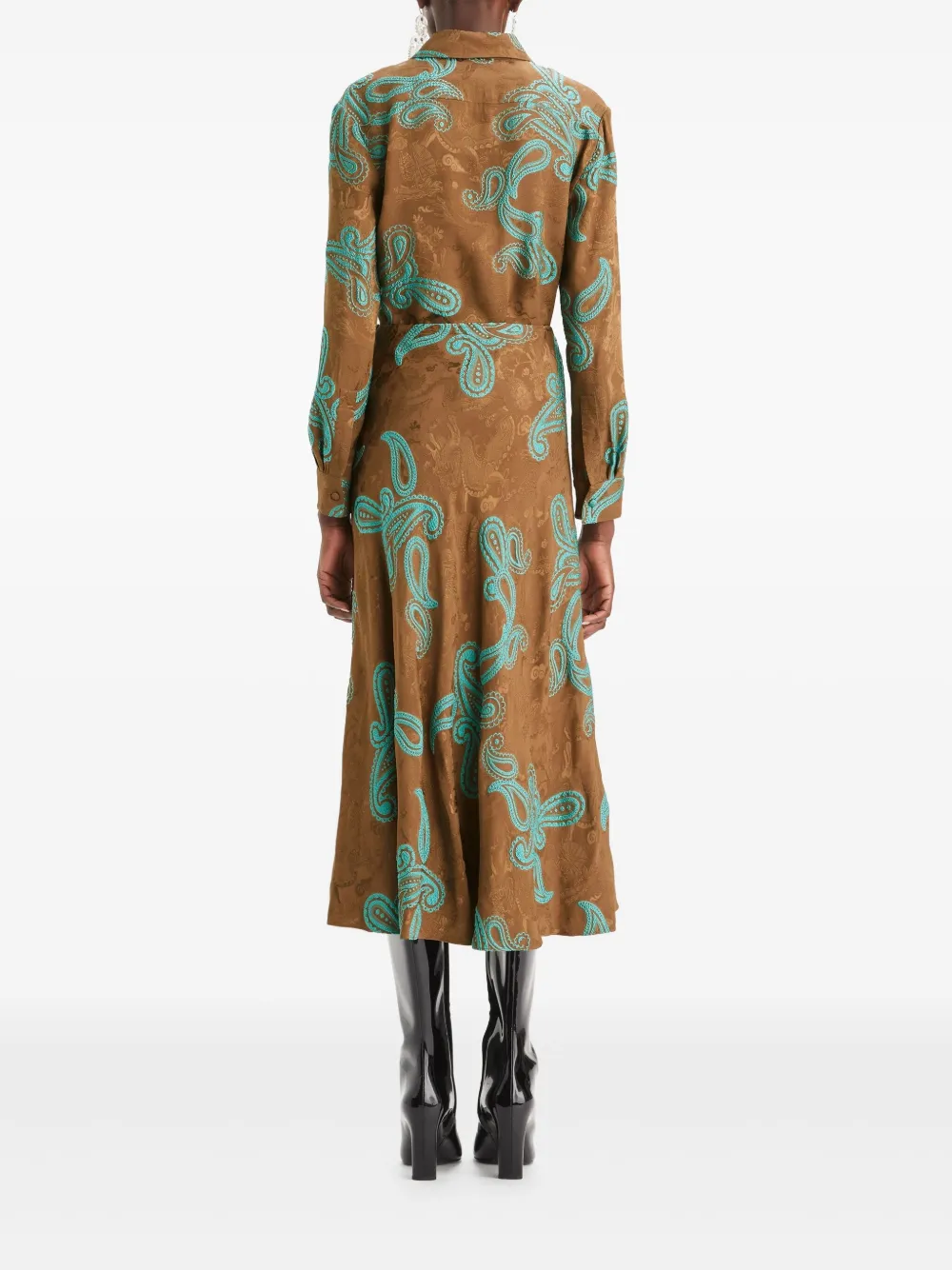 Tory Burch Rok met paisley-print Oranje