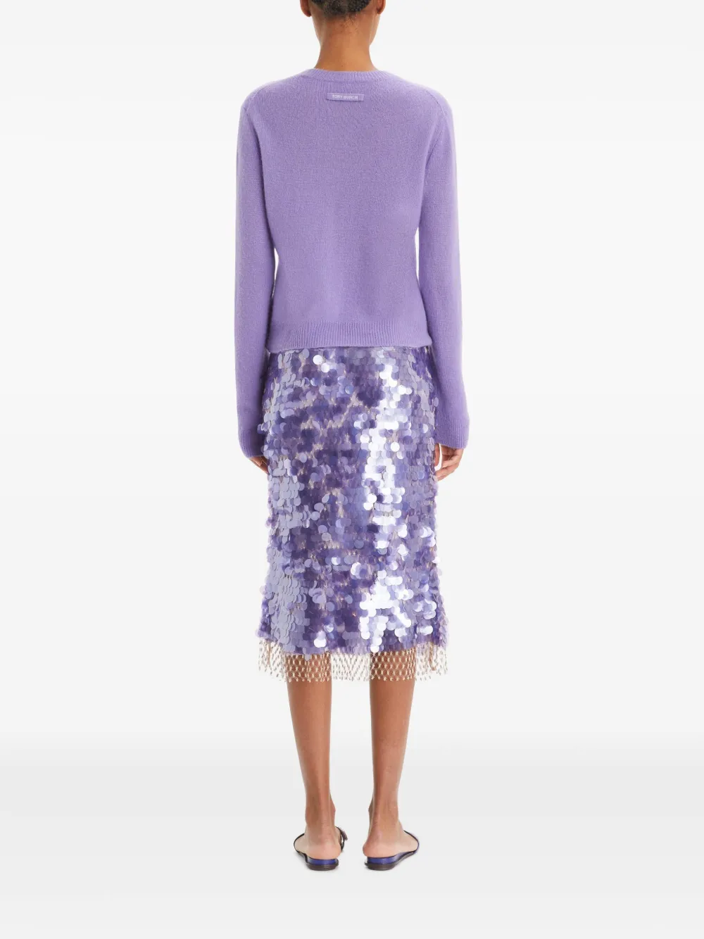 Tory Burch Rok verfraaid met pailletten Paars