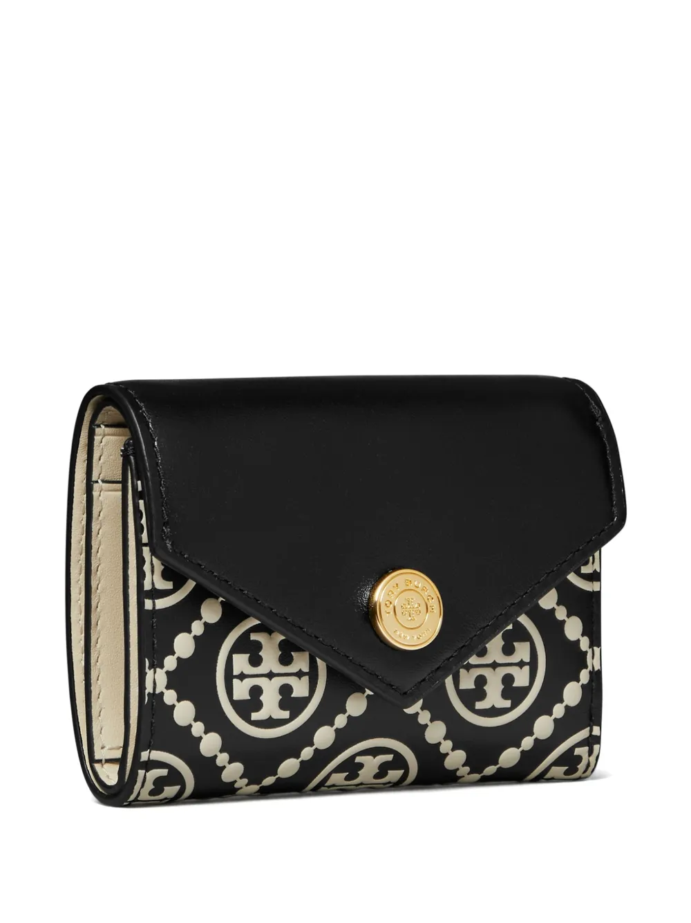 Tory Burch Portemonnee met monogramprint - Zwart