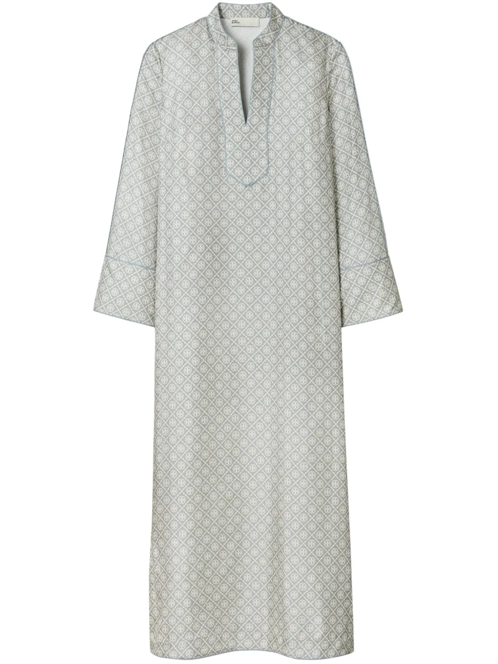Tory Burch T-Monogram zijden tuniek Grijs