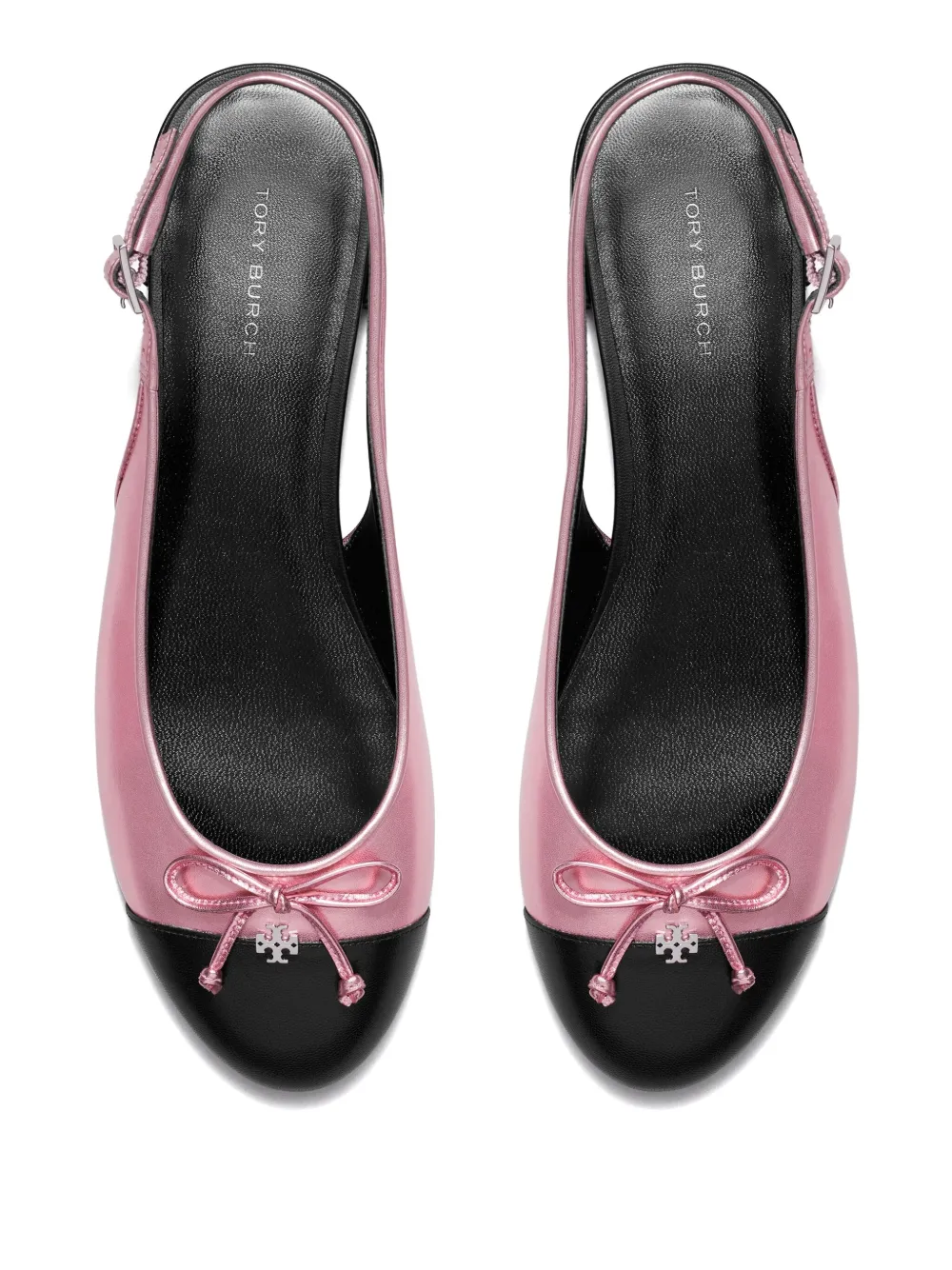 Tory Burch cap-toe slingback ballet flats Pink