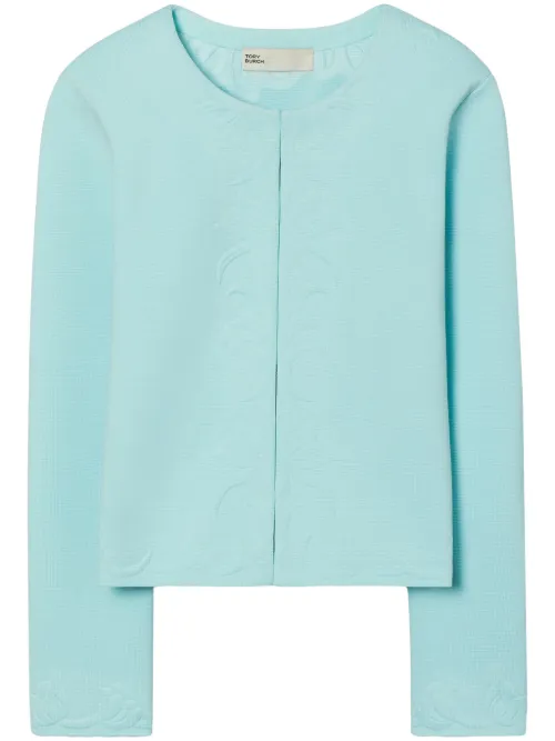 Cardigan Kendra à design embossé - Tory Burch - Modalova