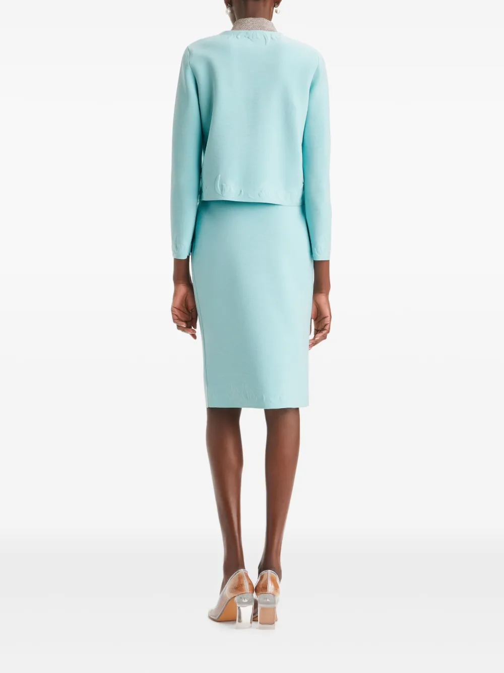 Tory Burch Kendra vest met reliëf Blauw