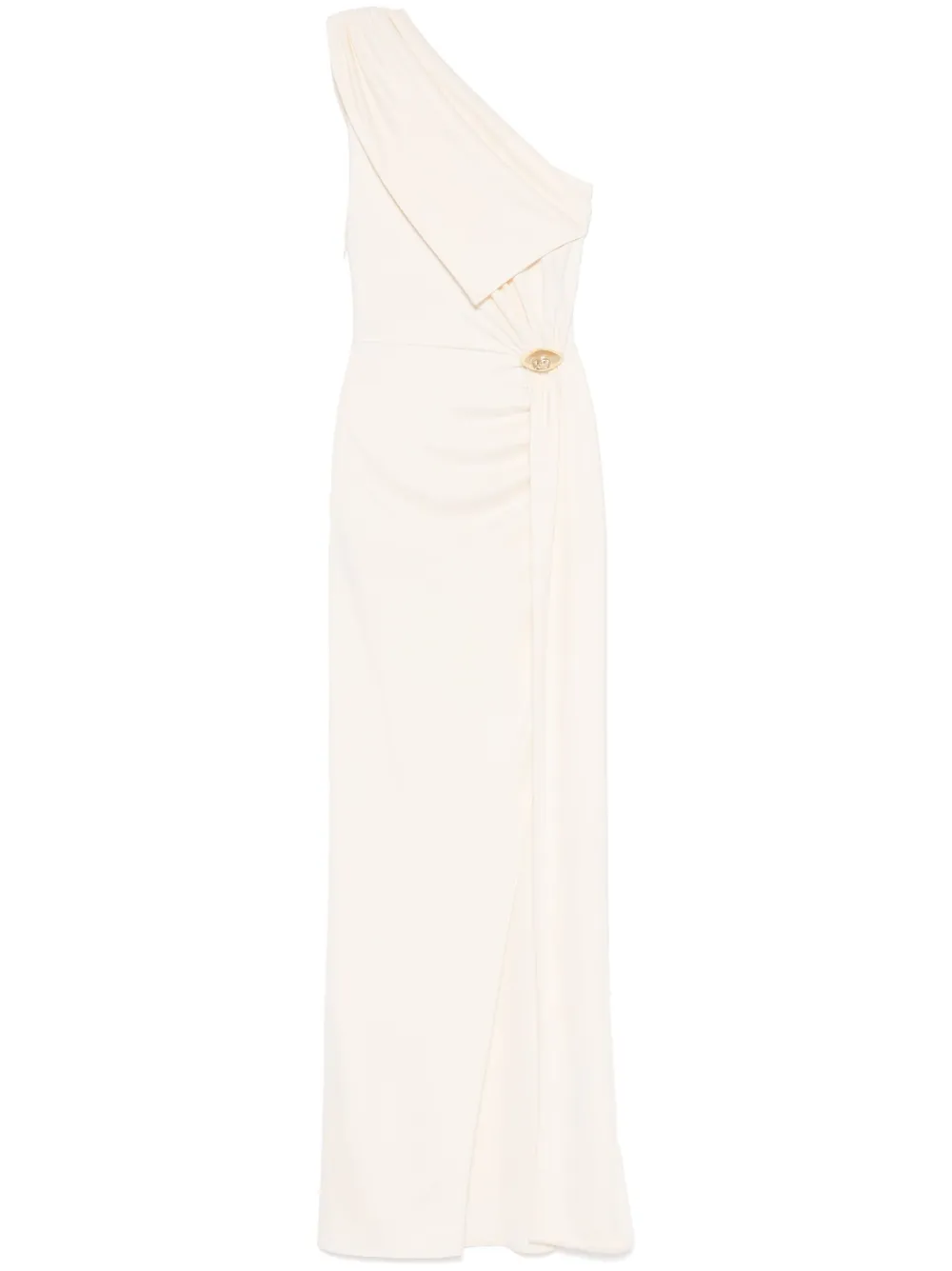 ELISABETTA FRANCHI JERSEY ASYMMETRIC GOWN