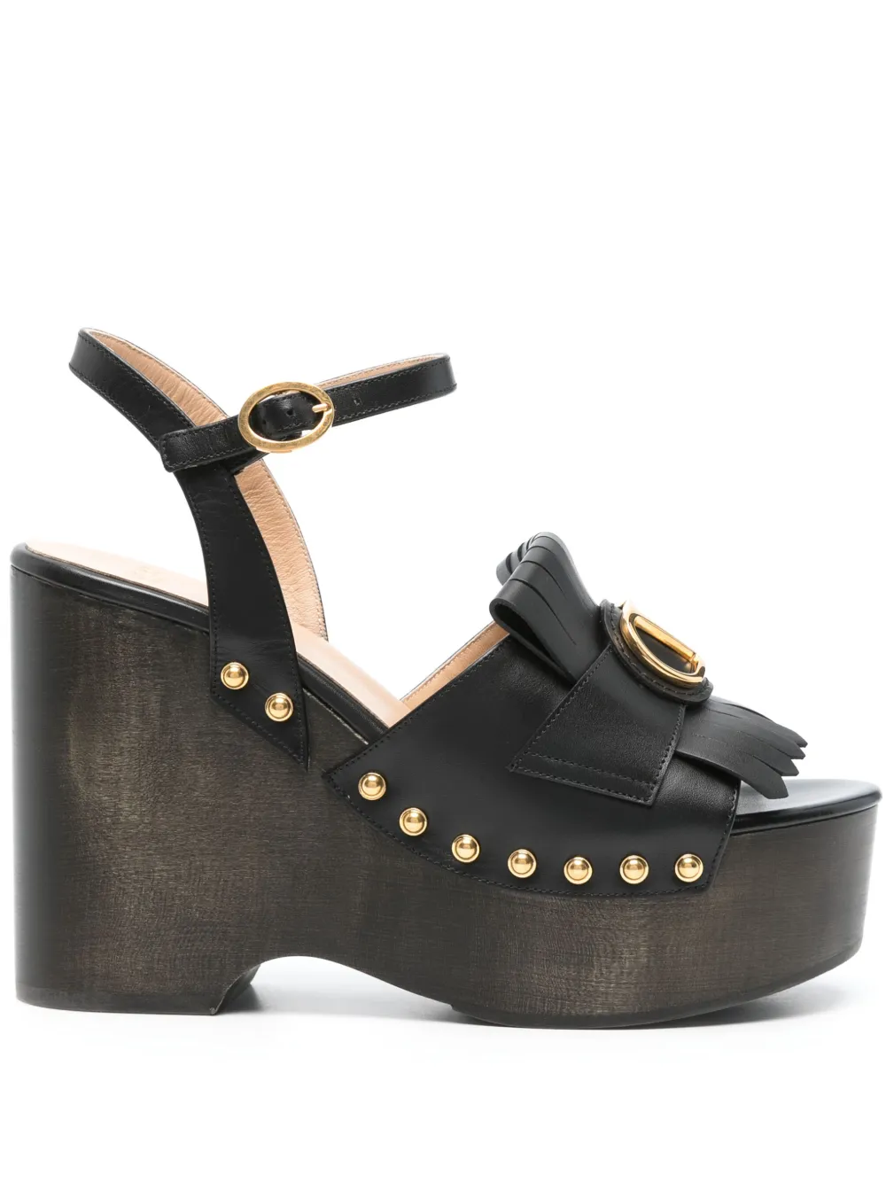 Valentino Garavani 115mm VLogo sandals Black