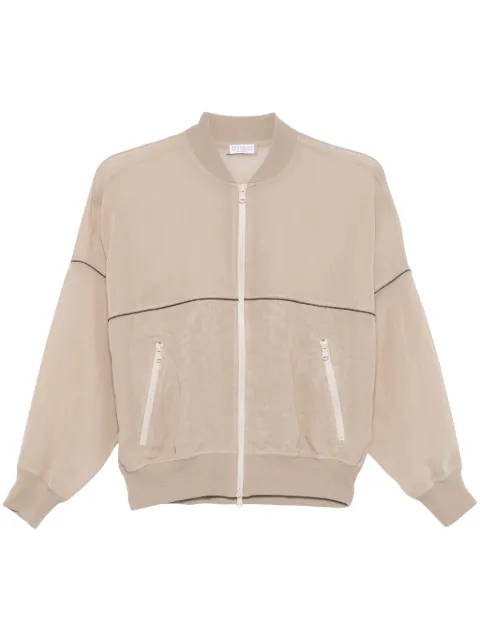 Brunello Cucinelli bomberjacka i organza