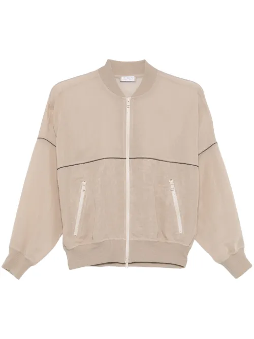 Veste bomber en organza - Brunello Cucinelli - Modalova