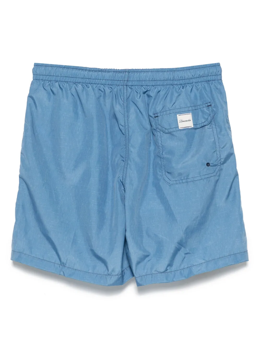 Drumohr logo-patch swim shorts - Blauw