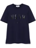 MSGM logo-print T-shirt - Blue
