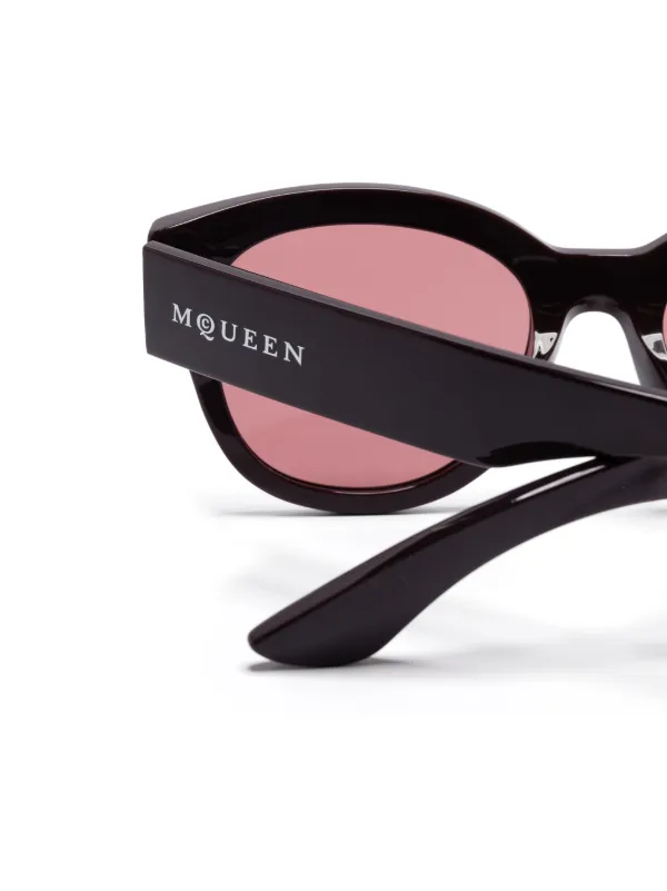 Alexander McQueen Eyewear ラウンドフレーム サングラス | パープル 