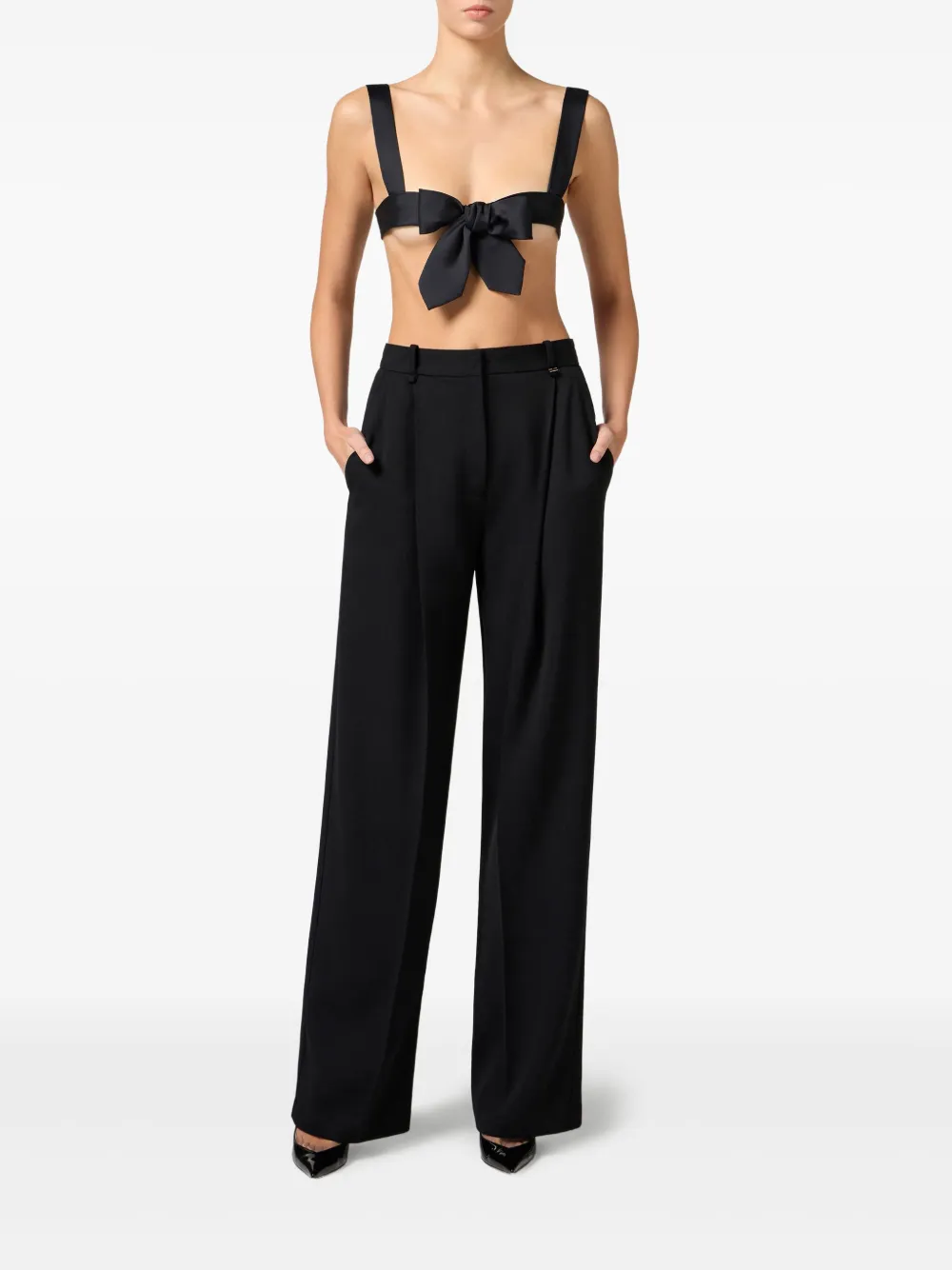 Elisabetta Franchi top con moño | Chalecos y camisetas | Image 2