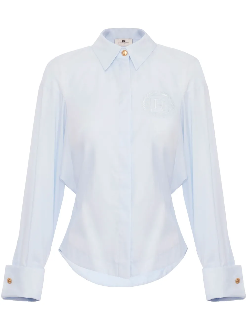 Elisabetta Franchi Blouse met borduurwerk Blauw