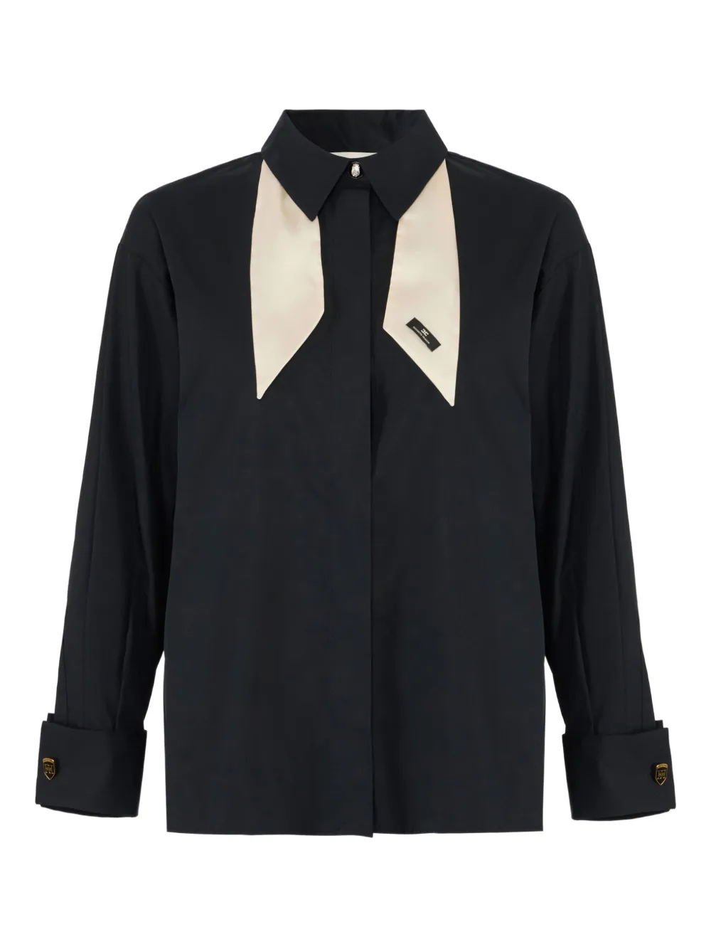 Elisabetta Franchi camisa de popelina | negro | Image 1