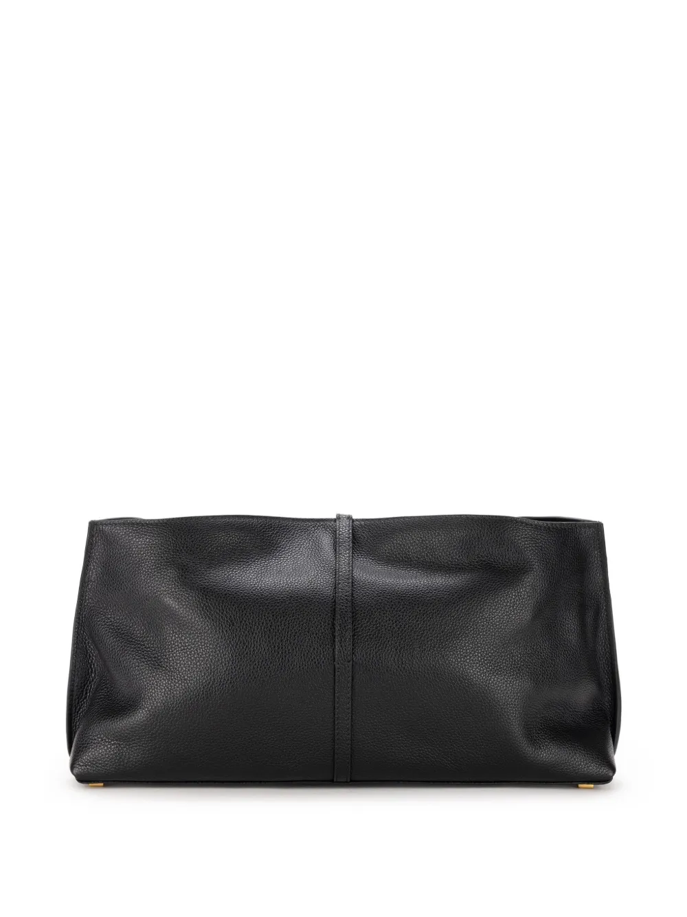 Elisabetta Franchi Leren clutch - Zwart