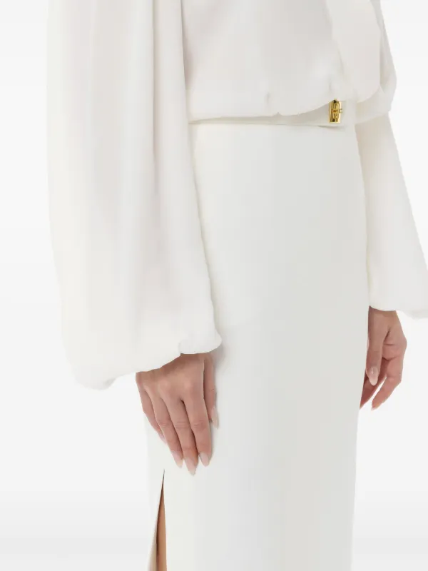 ELISABETTA FRANCHI ホワイトドレス 38 Elisabetta Franchi - Corset dress White - The Corner