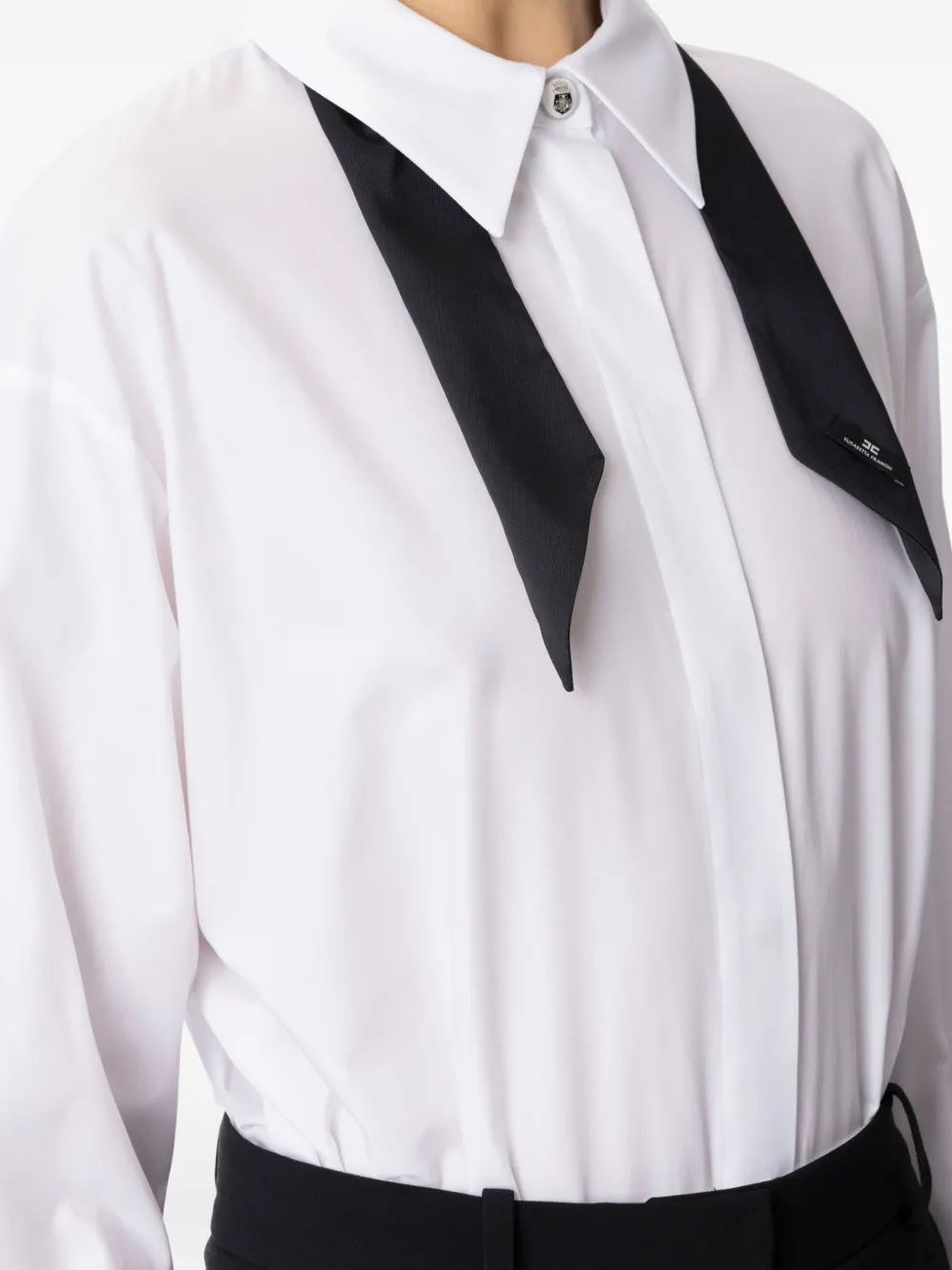 Elisabetta Franchi Popeline blouse Wit