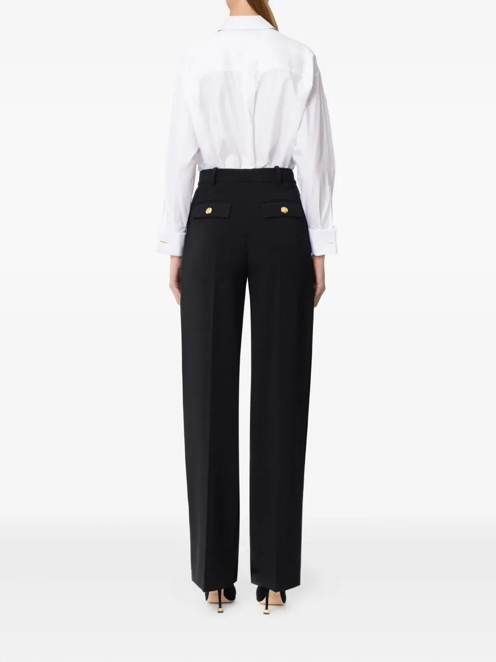 Elisabetta Franchi Popeline blouse Wit