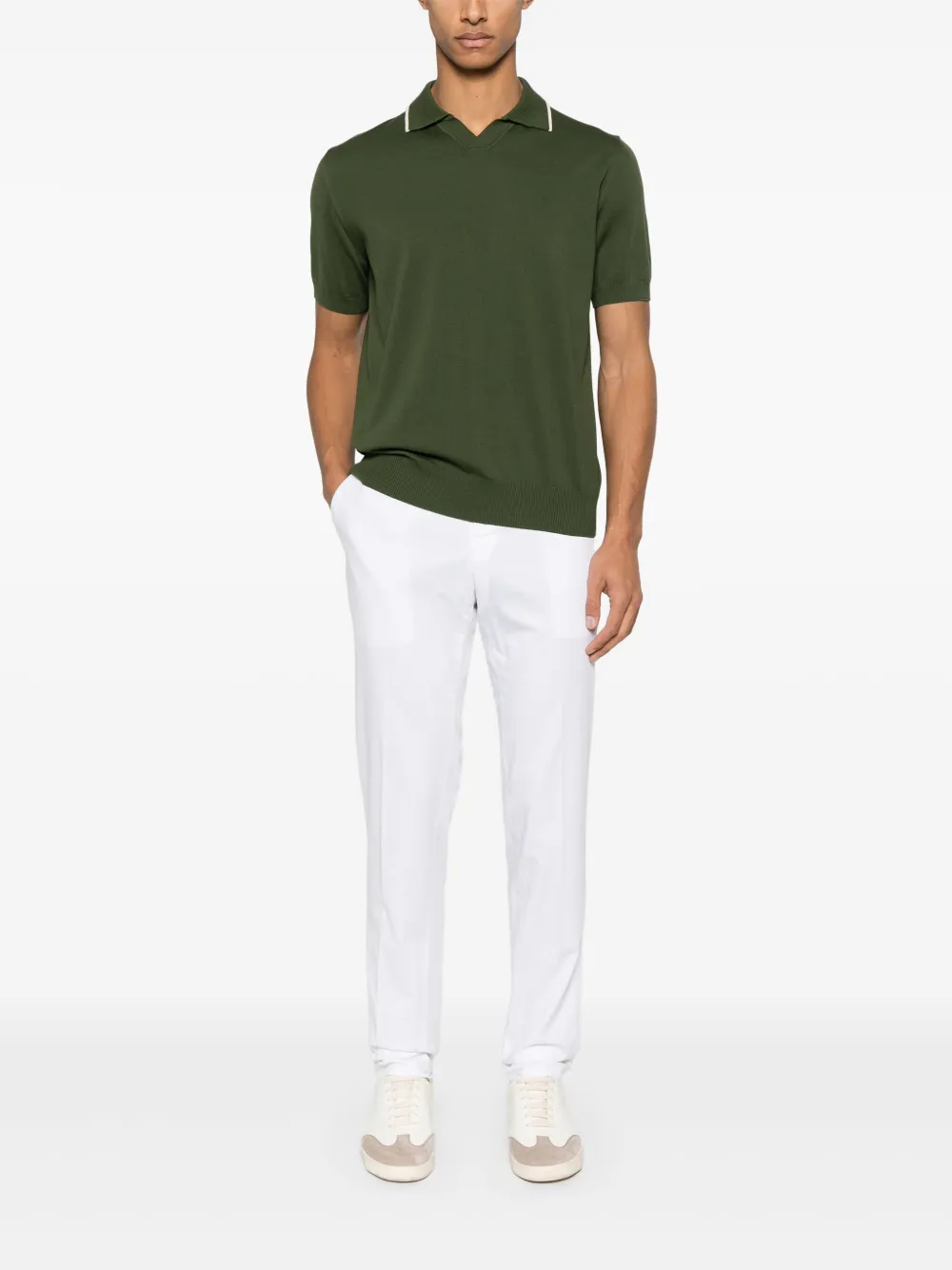 PT Torino tapered trousers - Wit