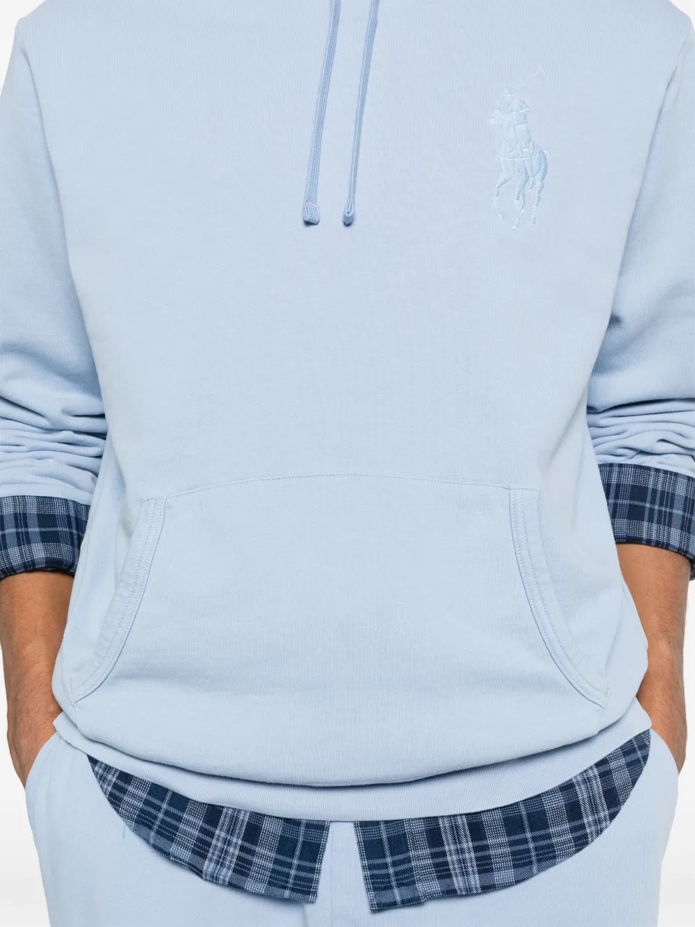 Polo Ralph Lauren Hoodie met Polo Pony-borduurwerk Blauw