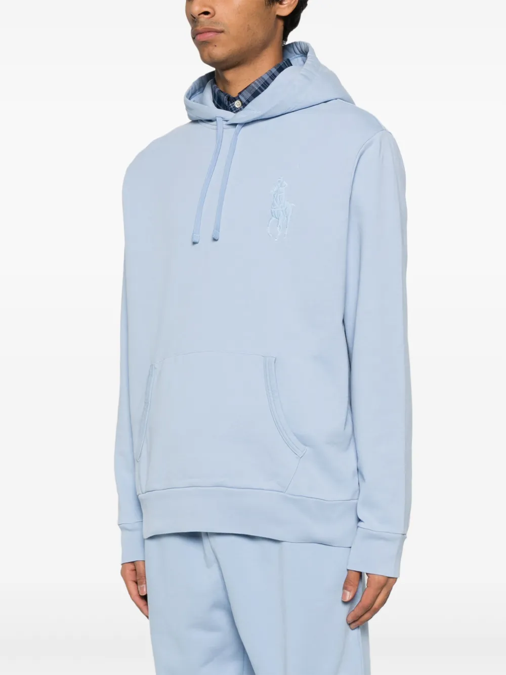 Polo Ralph Lauren Hoodie met Polo Pony-borduurwerk Blauw