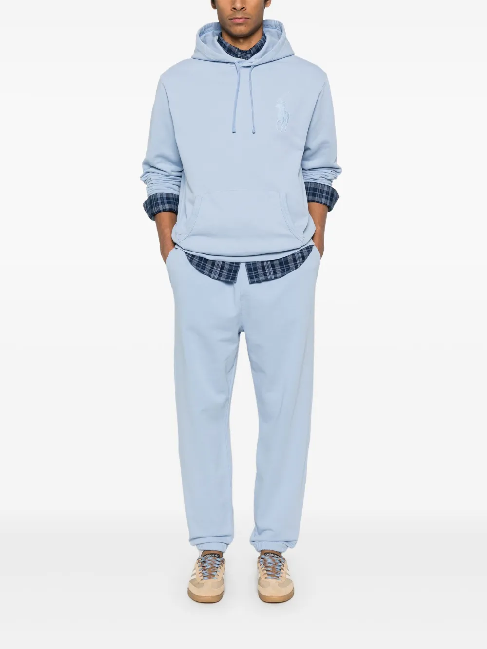 Polo Ralph Lauren Hoodie met Polo Pony-borduurwerk Blauw