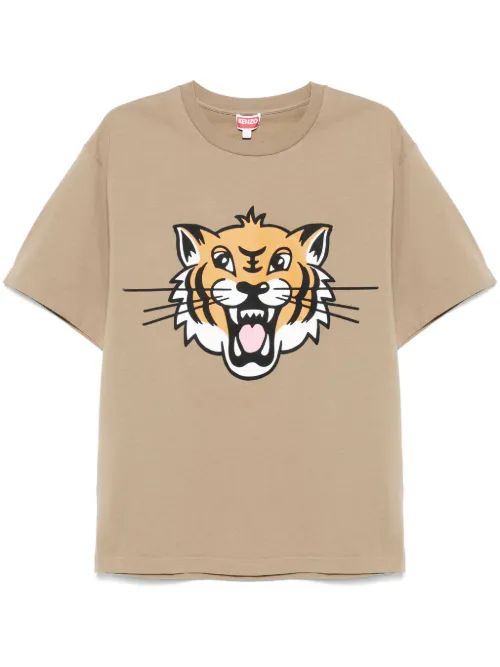 Kenzo t-shirt Happy Tiger - Marron - Kenzo - Modalova