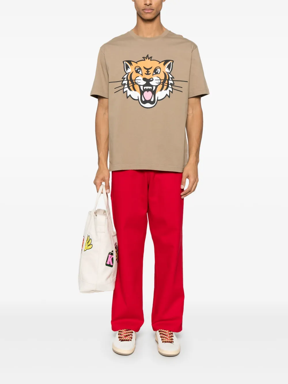 Kenzo Happy Tiger T-shirt - Bruin