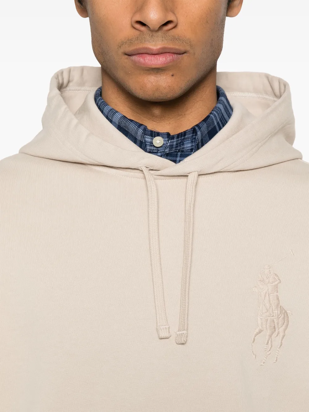 Polo Ralph Lauren Hoodie met Polo Pony-borduurwerk Beige