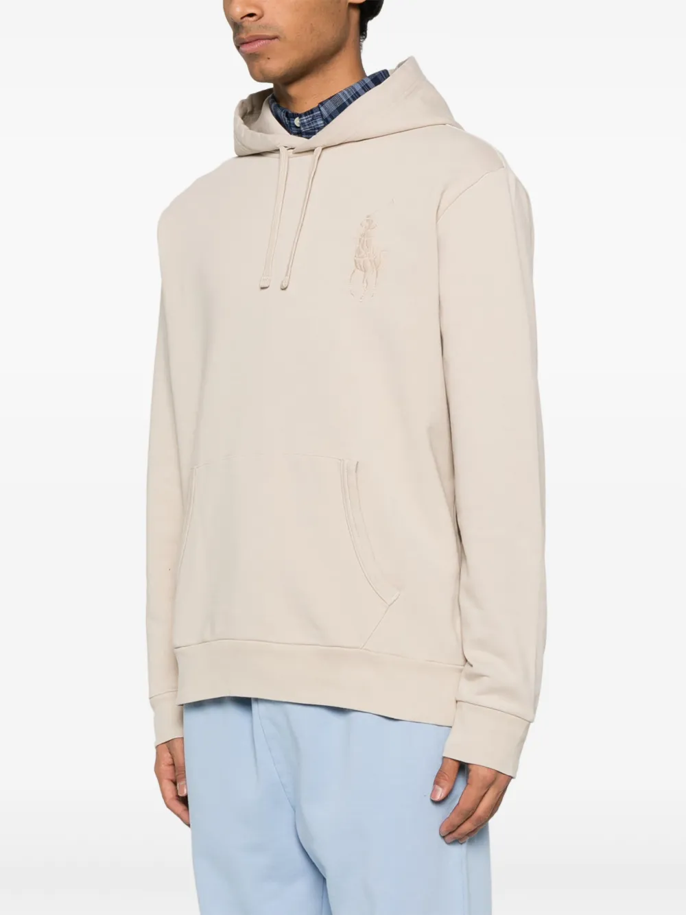 Polo Ralph Lauren Hoodie met Polo Pony-borduurwerk Beige