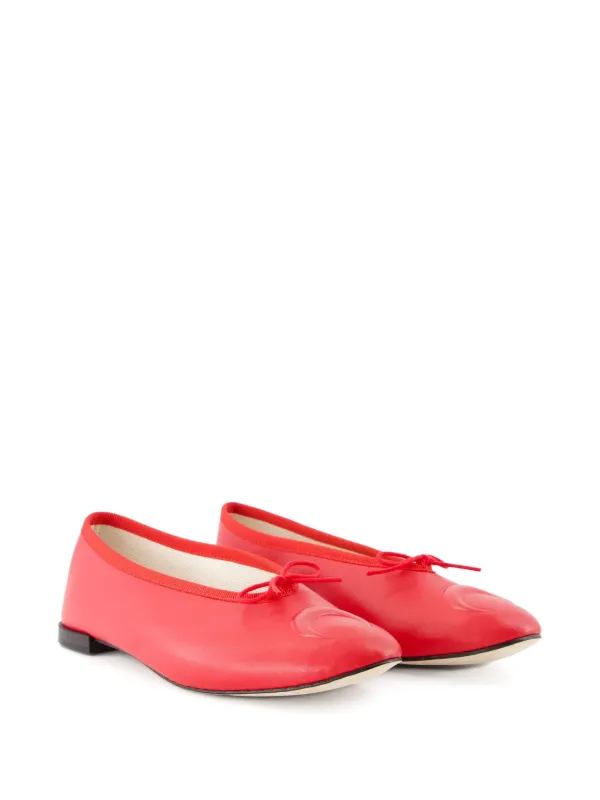 フラットシューズ Lilouh ballerinas - Marine Serre - Leather - Red Marine Serre Lilouh Ballet Flats | Red | FARFETCH GE