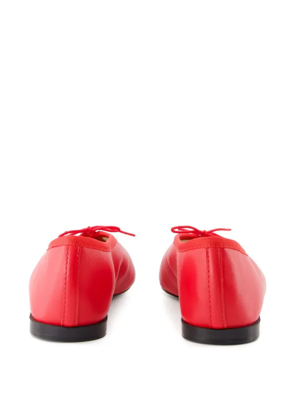 フラットシューズ Lilouh ballerinas - Marine Serre - Leather - Red Repetto x Marine Serre - Lilouh