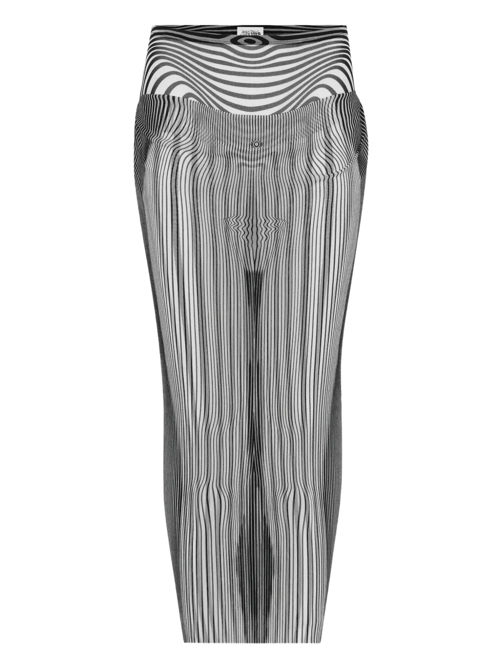 Jean Paul Gaultier ドレープ マキシスカート - ホワイト Jean Paul Gaultier ドレープ マキシスカート - ホワイト