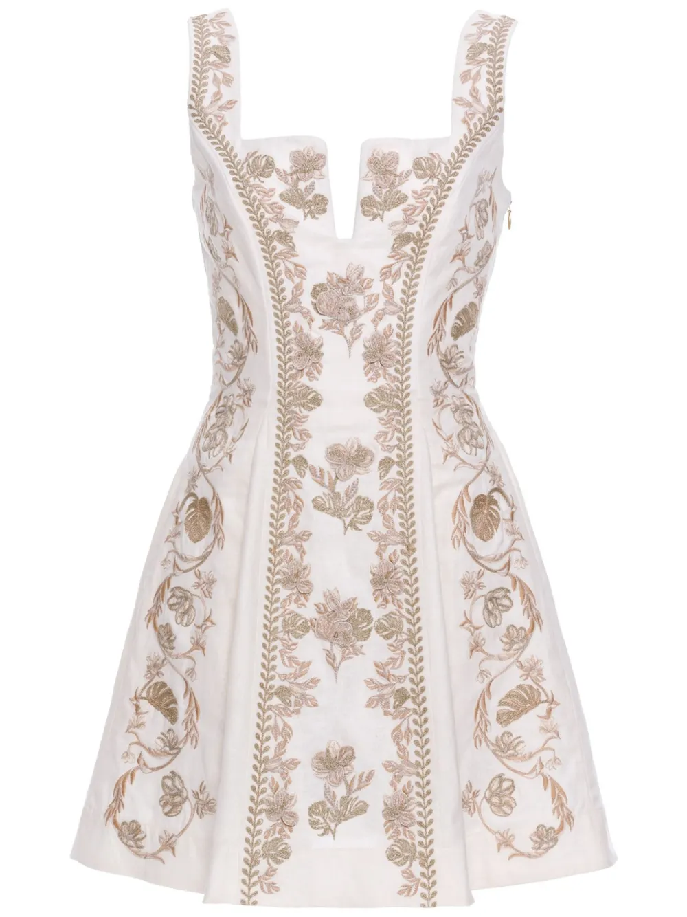 all-over embroidered dress