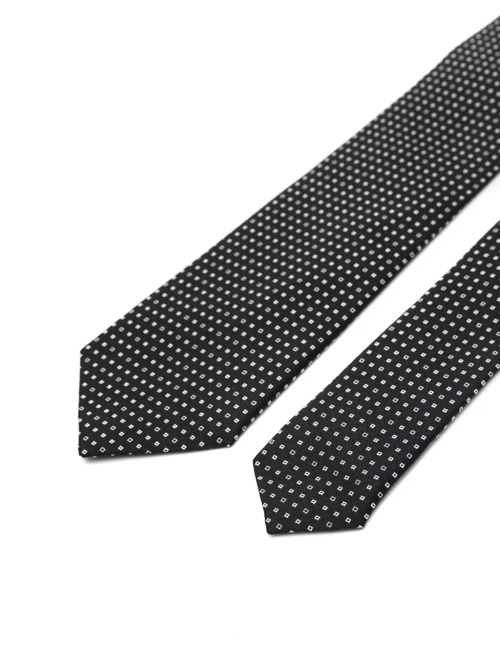 Tagliatore silk tie - Zwart