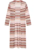 Missoni zigzag lamé cardi-coat - Brown