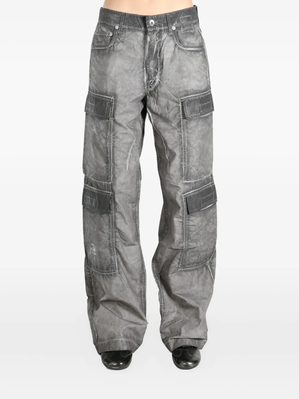 Rick Owens DRKSHDW Double cargo jeans - Grijs