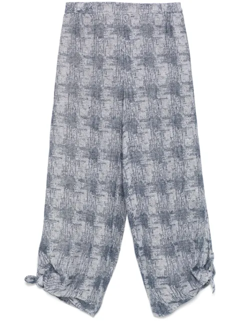 Emporio Armani patterned-jacquard trousers