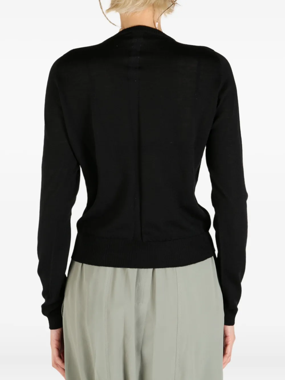 Rick Owens wool sweater Zwart