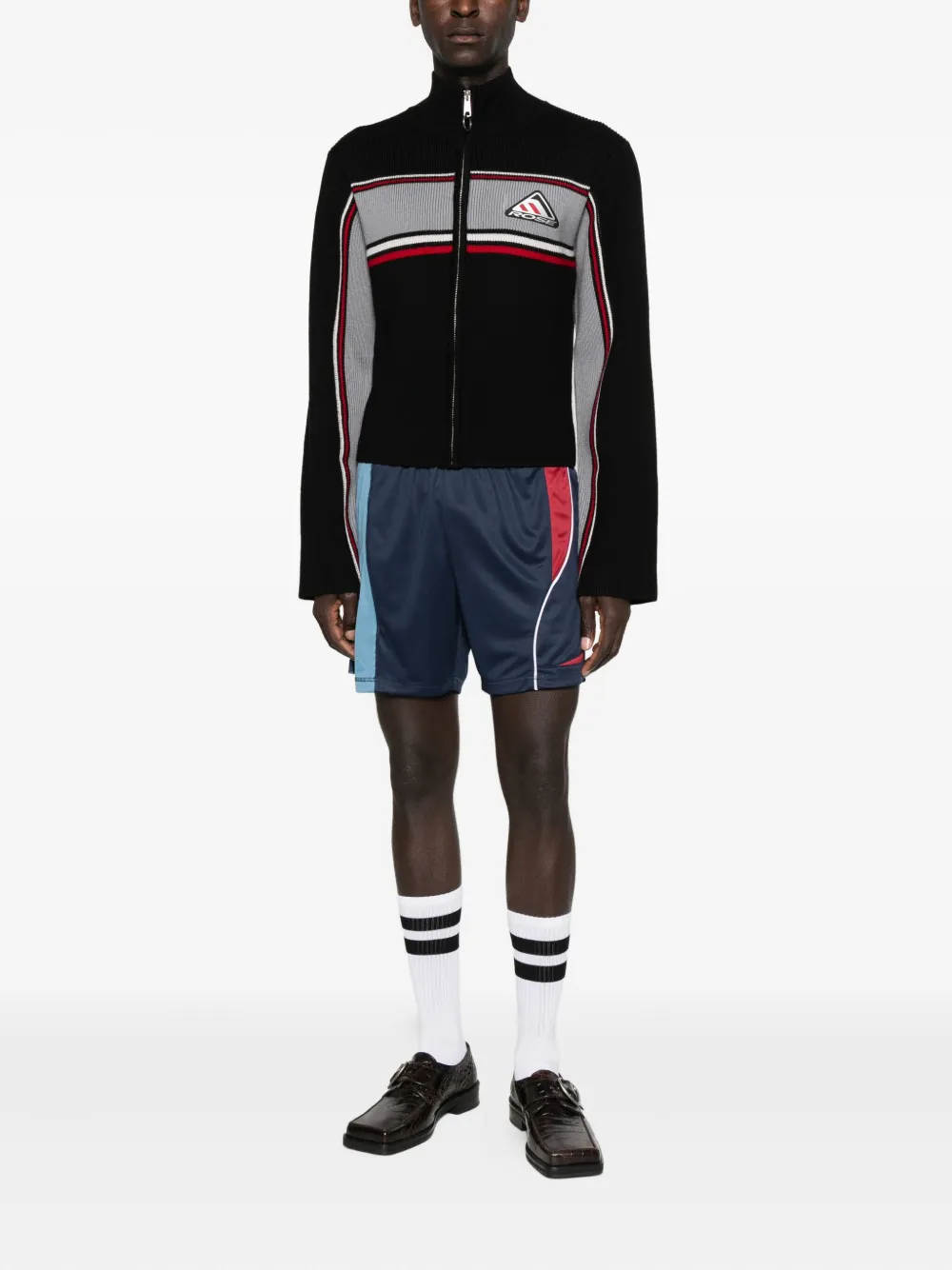 Martine Rose ribbed panelled zip-up jacket | Lightweight Jackets | Image 2