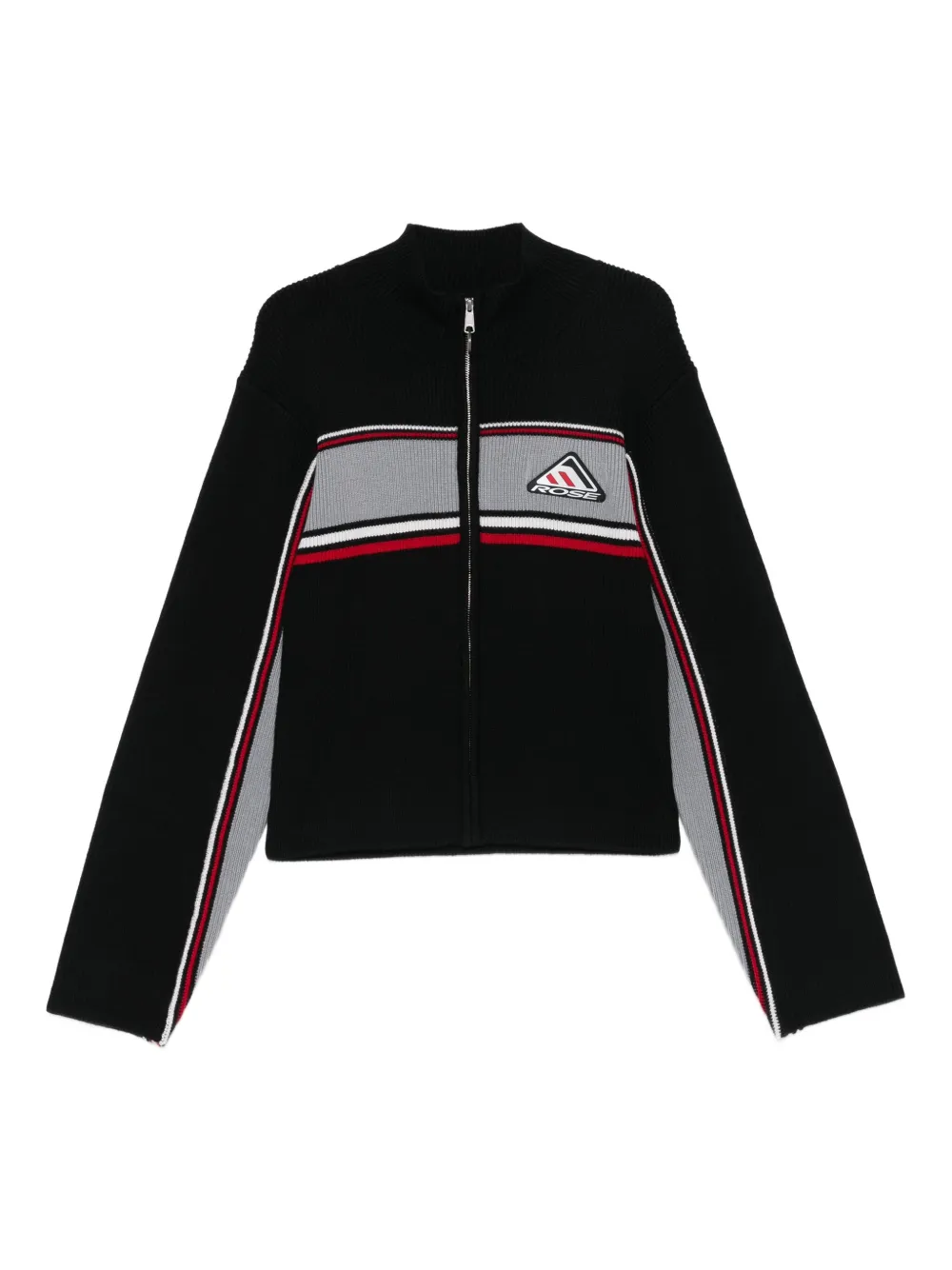 Martine Rose ribbed panelled zip-up jacket | Black | Image 1