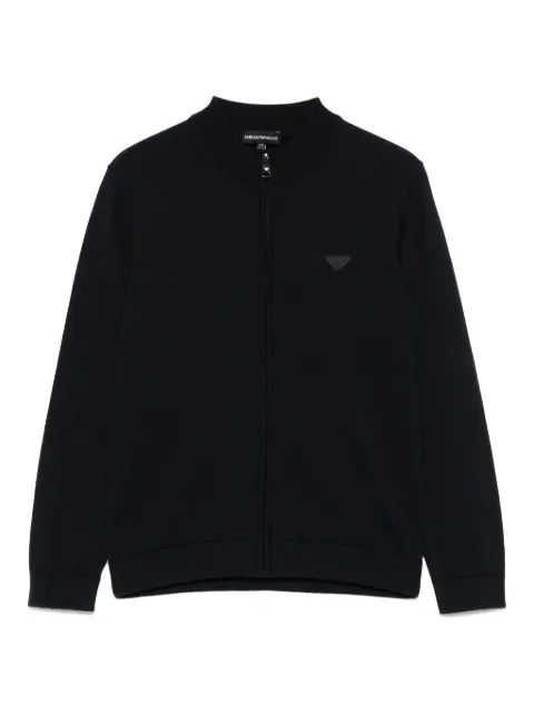 Emporio Armani Kids logo-patch cardigan