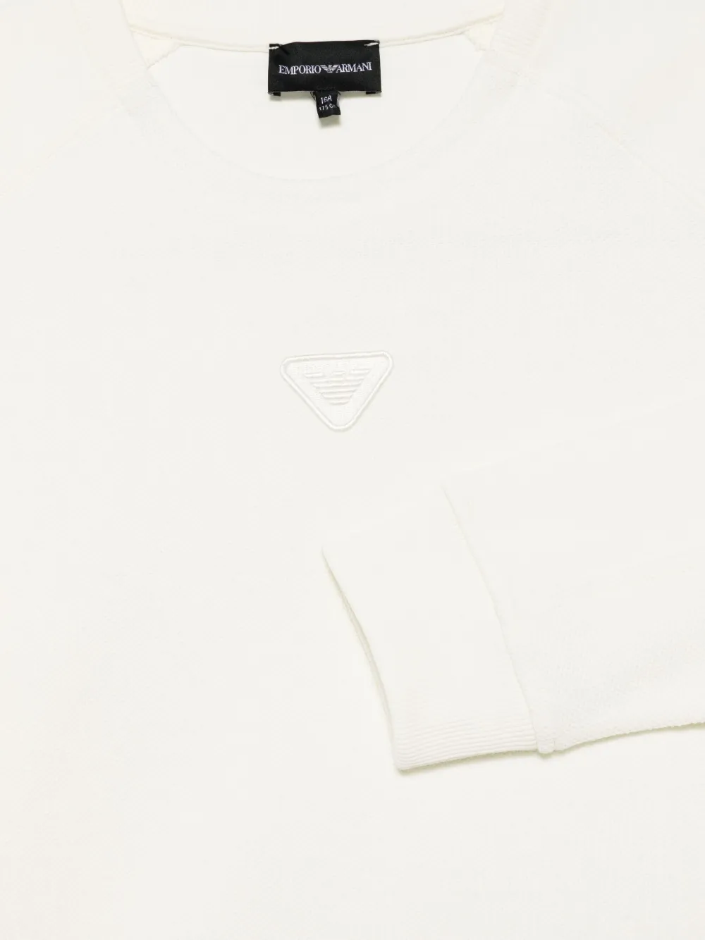 Emporio Armani Kids Sweater met geborduurd logo Wit
